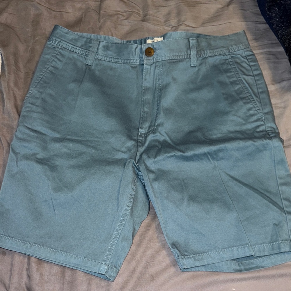 Katin Teal Flat Front Shorts